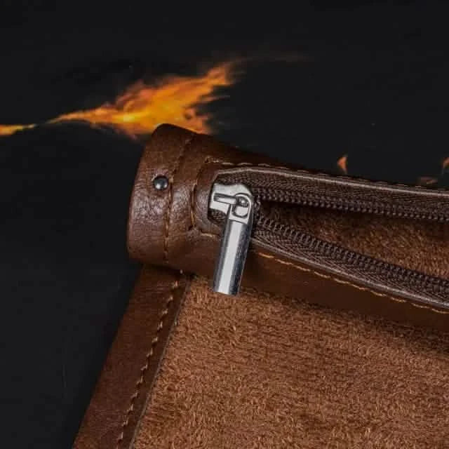 Scroll of Holding (Brown) | Vegan Leather Dice Mat