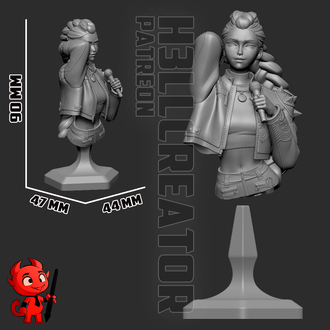 Rumi | 3D Printed Resin Model | Unpainted or Hand-Painted