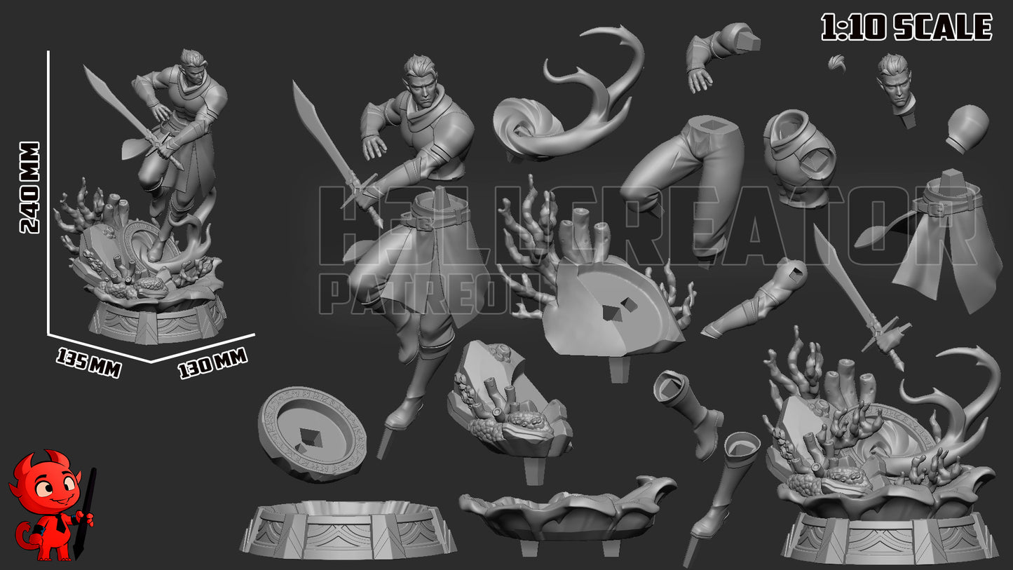 Fjord | 3D Printed Resin Model | Unpainted or Hand-Painted