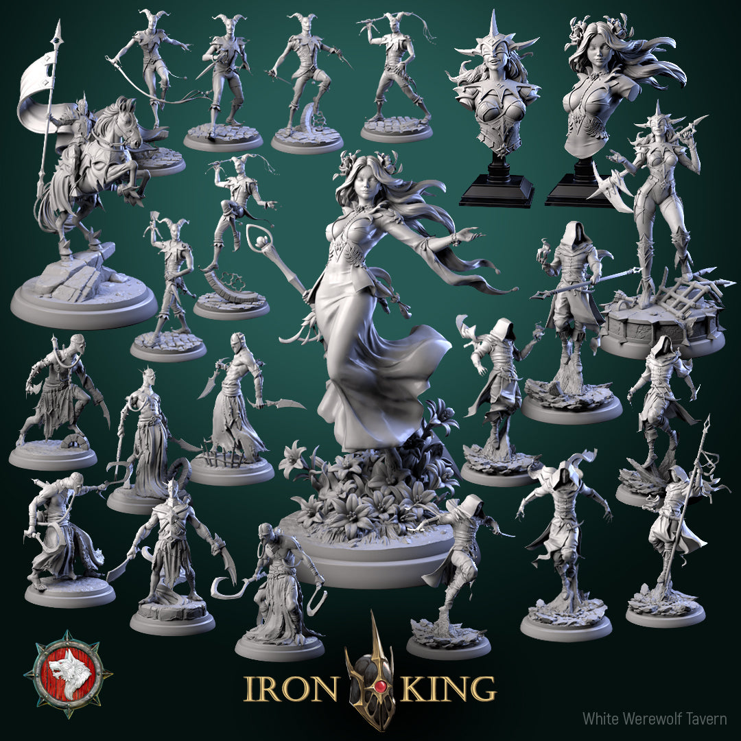 Dungeons and Dragons Models - Iron King - Set by White Werewolf Tavern