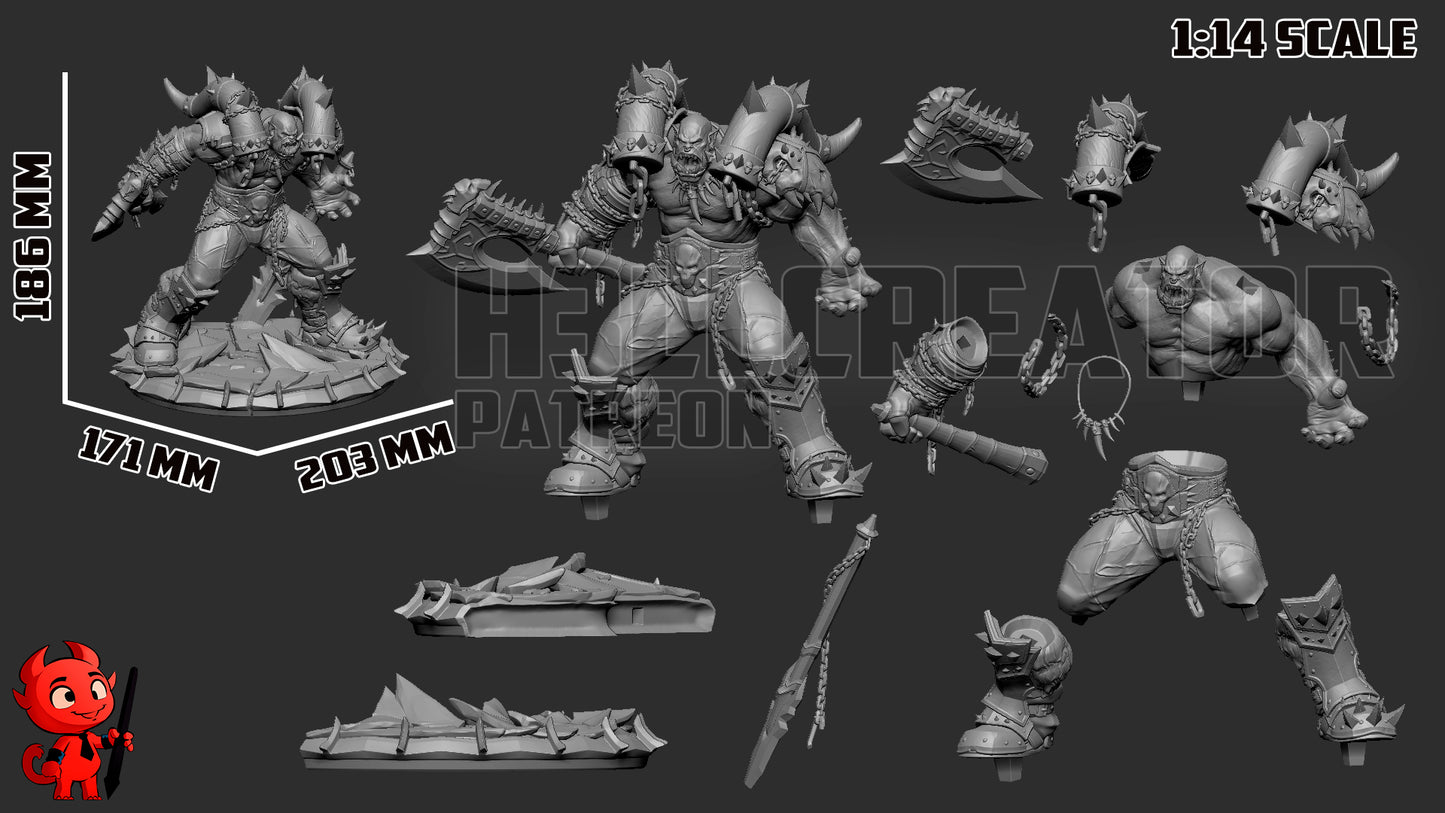 Garrosh | 3D Printed Resin Model | Unpainted or Hand-Painted