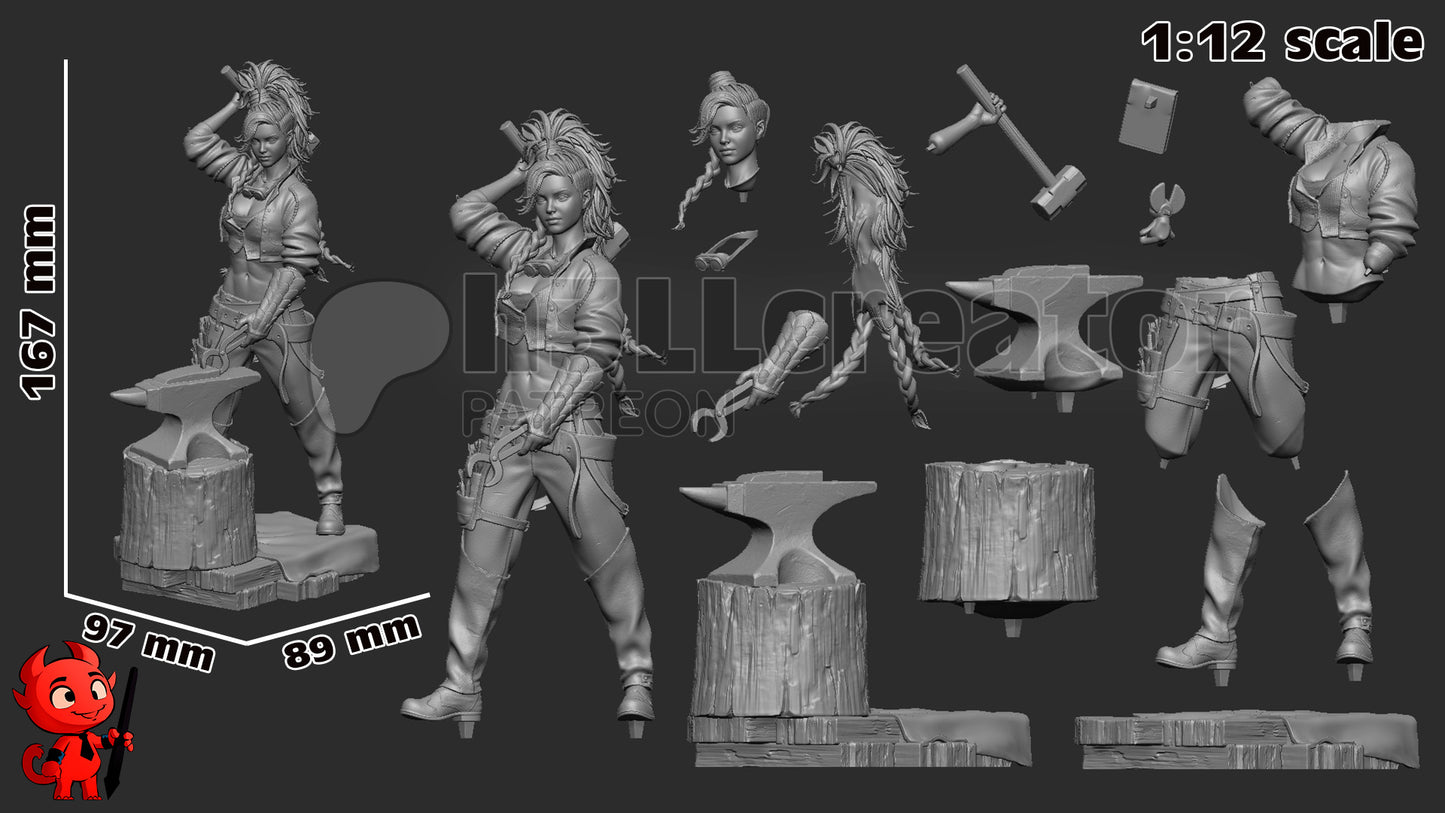 Gemma | 3D Printed Resin Model | Unpainted or Hand-Painted