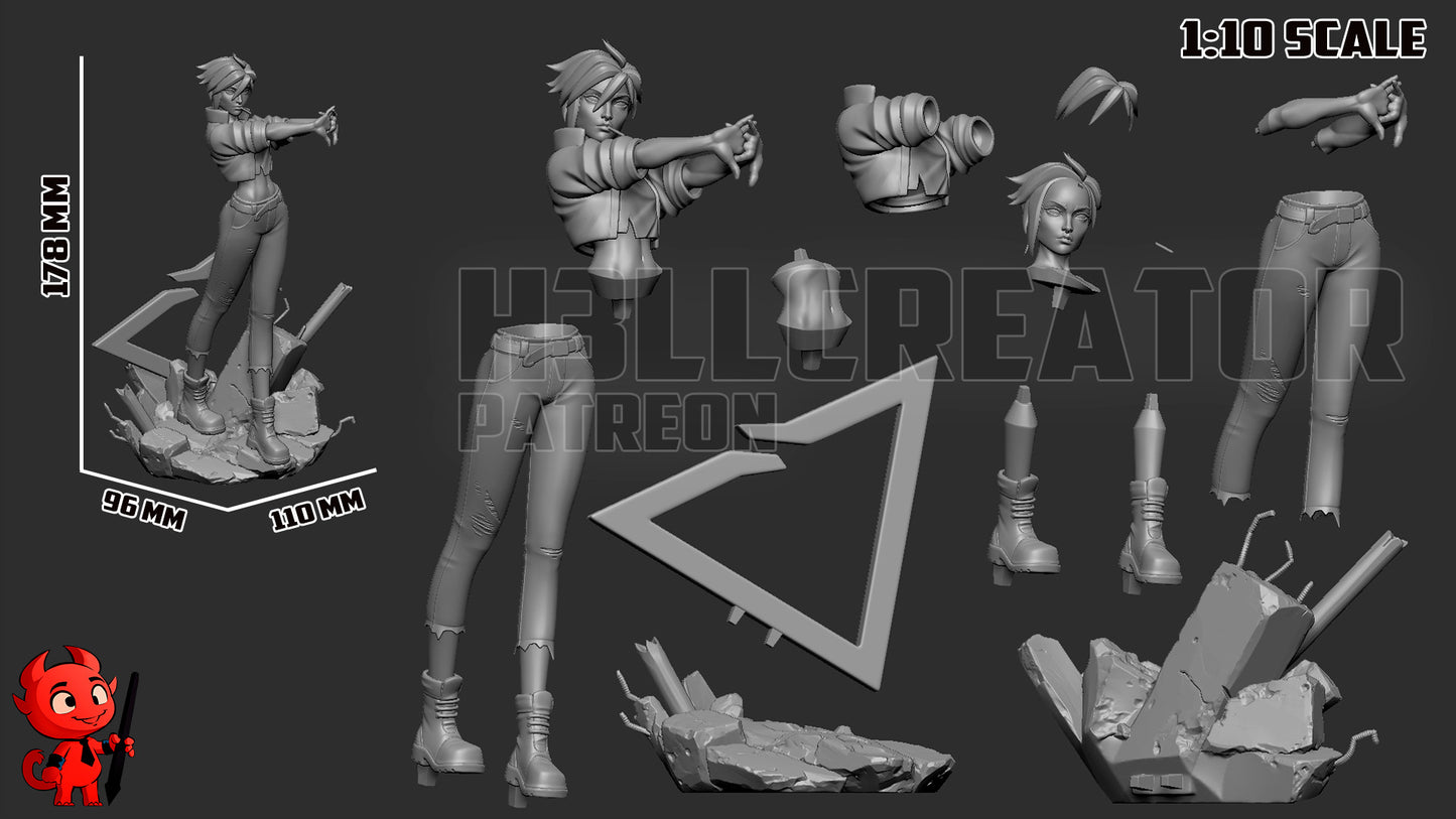 Invisigal | 3D Printed Resin Model | Unpainted or Hand-Painted