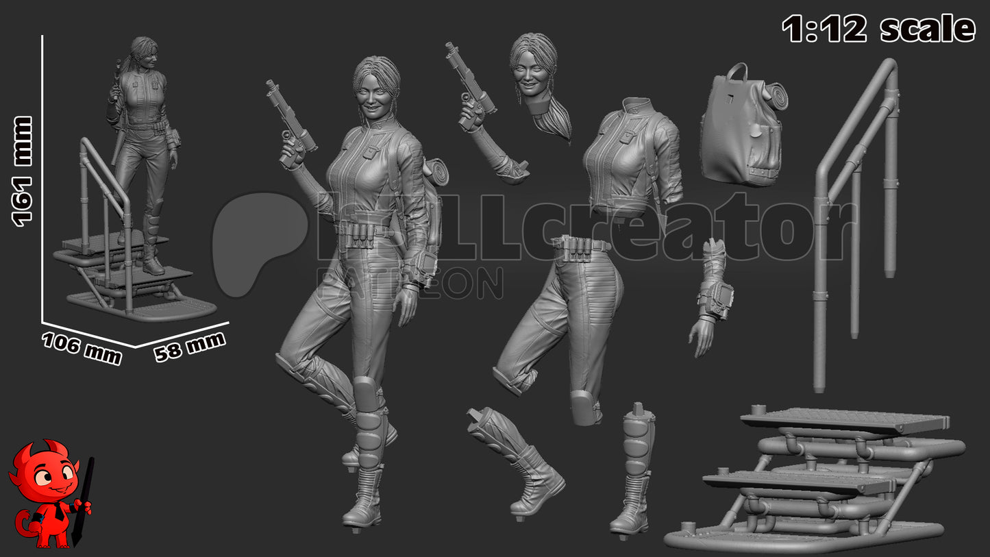 Lucy | 3D Printed Resin Model | Unpainted or Hand-Painted