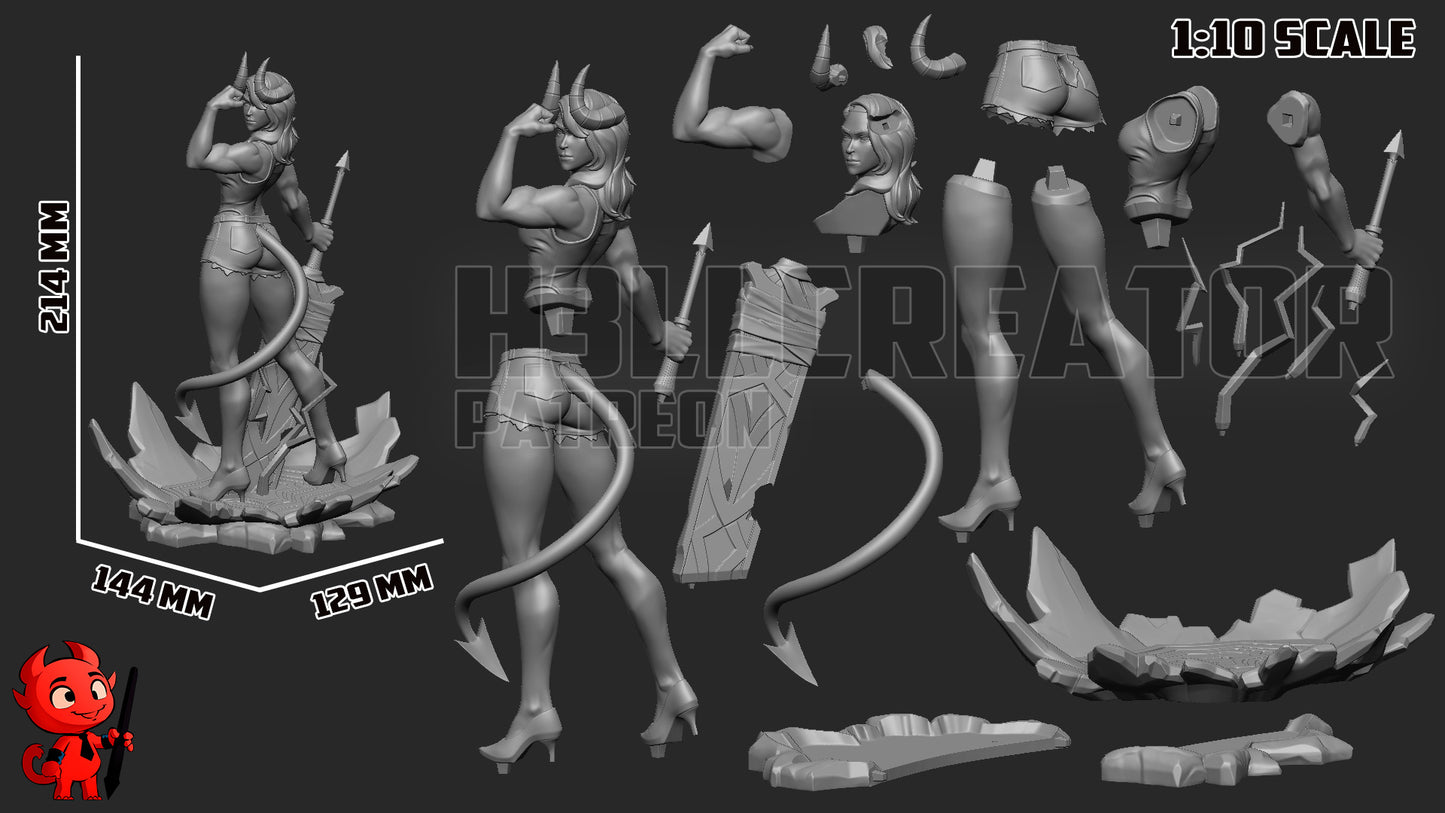 Malevola | 3D Printed Resin Model | Unpainted or Hand-Painted