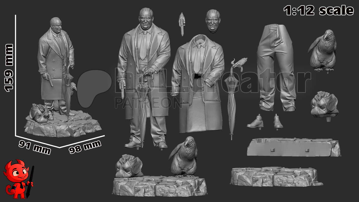 Penguin | 3D Printed Resin Model | Unpainted or Hand-Painted