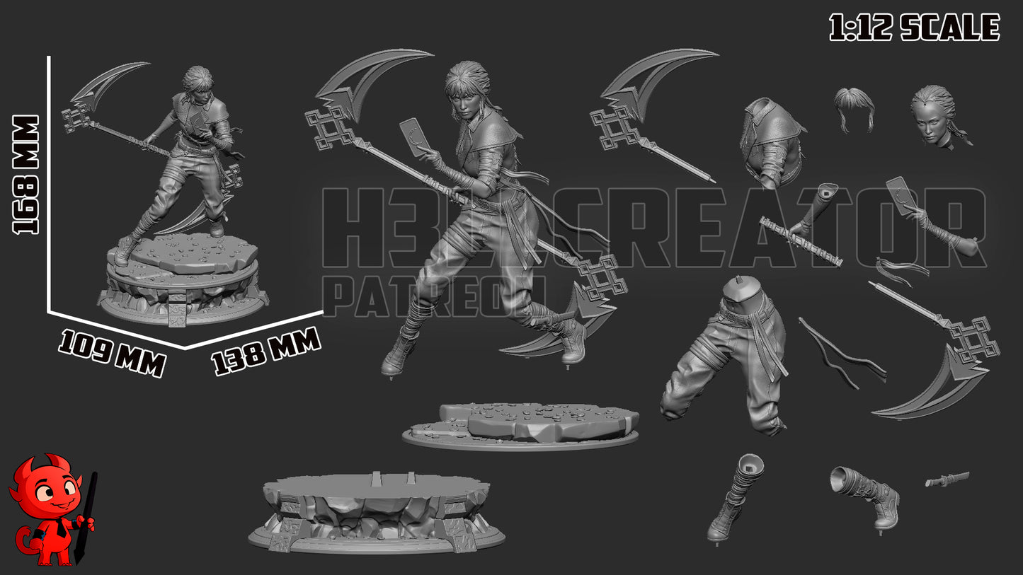 Sciel | 3D Printed Resin Model | Unpainted or Hand-Painted