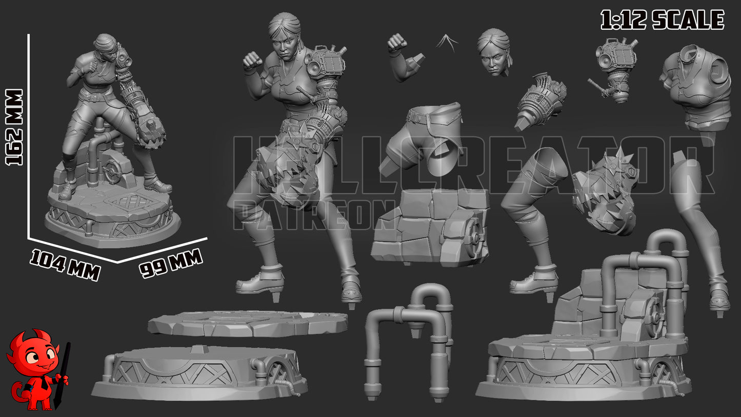 Sevika | 3D Printed Resin Model | Unpainted or Hand-Painted