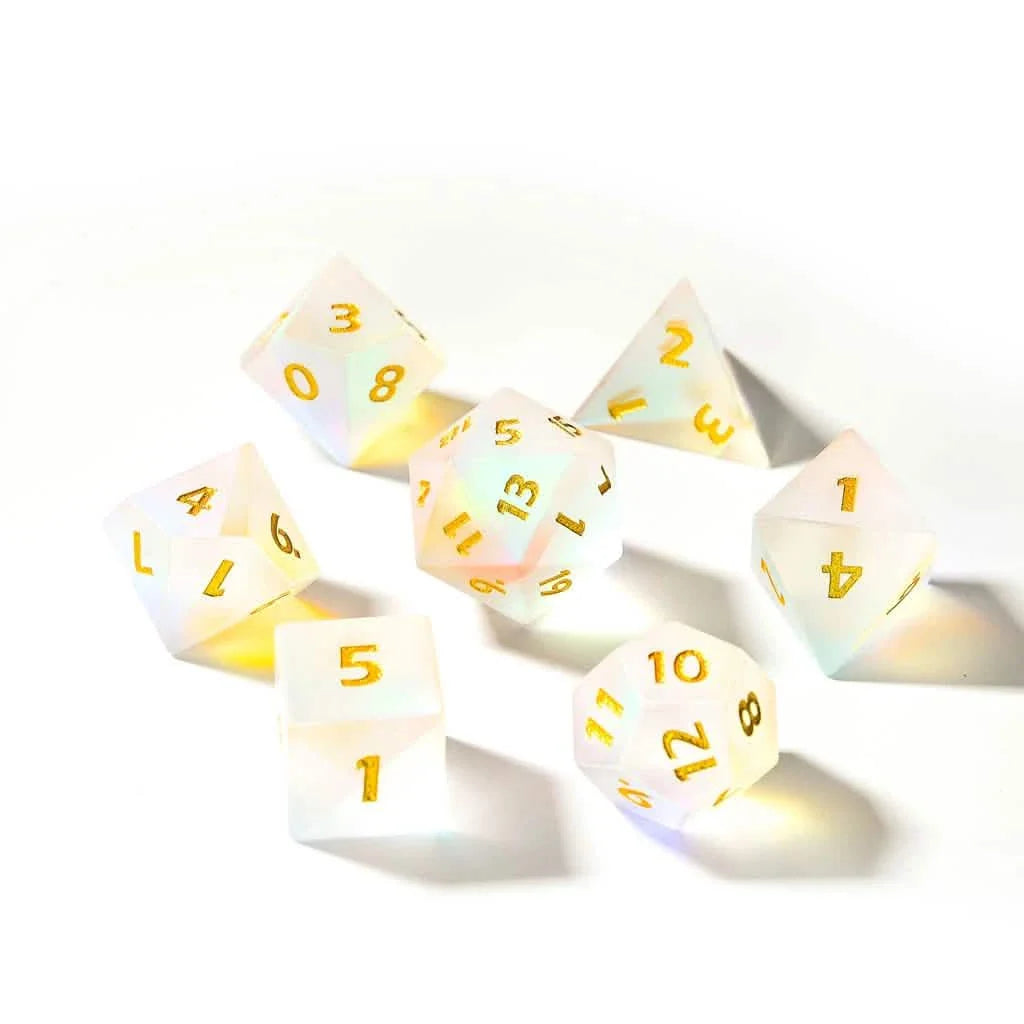 Chromatic Haze | Glass Dice | 7 Piece Set