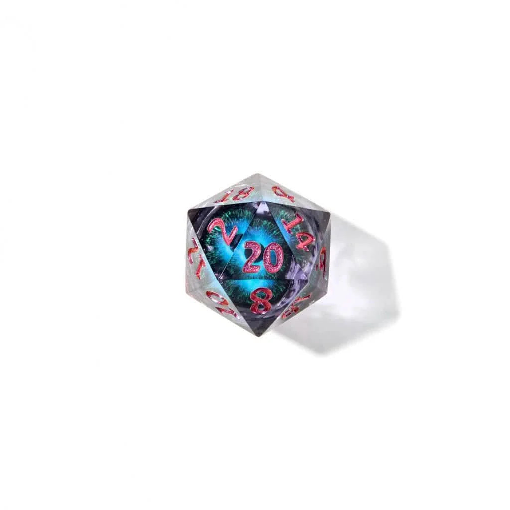 Eye of Enchantment | Liquid Core Dice | Resin | 7 Piece Set