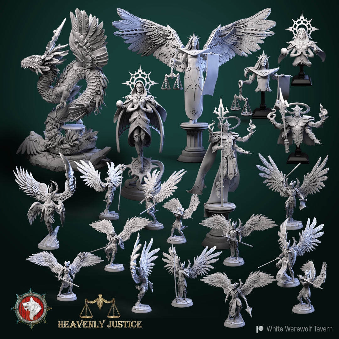 Dungeons and Dragons Models - Heavenly Justice - Set by White Werewolf Tavern