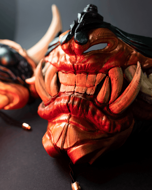 Oni Mask - Lower Part Only - 3d printed