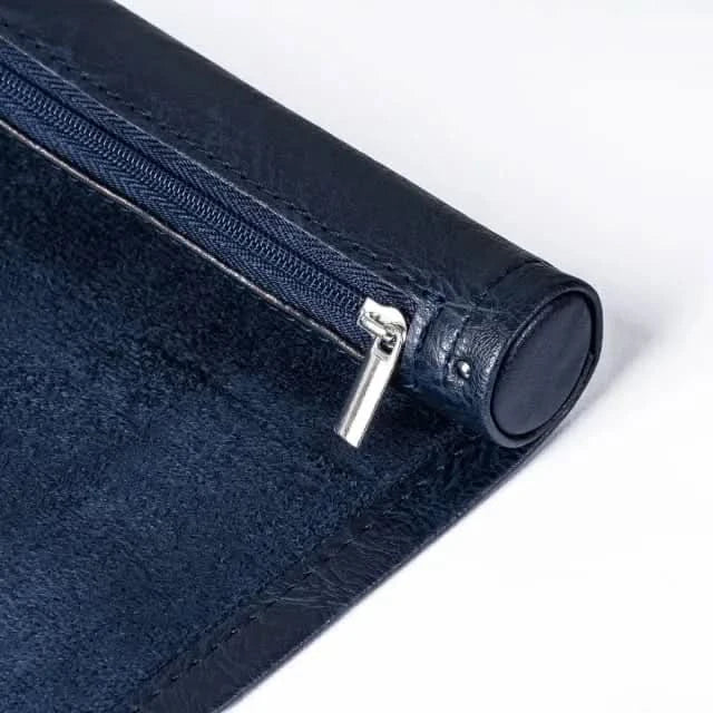 Scroll of Holding (Blue) | Vegan Leather Dice Mat