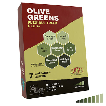 The Army Painter - Olive Greens Flexible Triad PLUS+