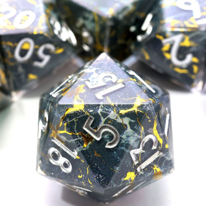 Gilded Void | Art Core Dice | 7 Piece Set