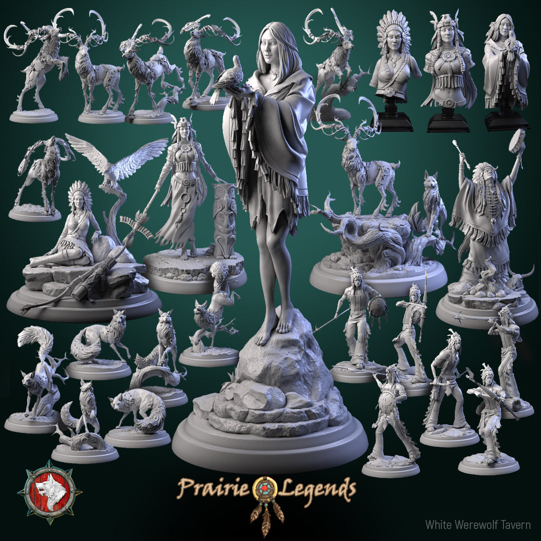 Dungeons and Dragons Models - Prairie Legends - Set by White Werewolf Tavern