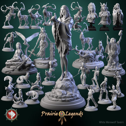 Dungeons and Dragons Models - Prairie Legends - Set by White Werewolf Tavern