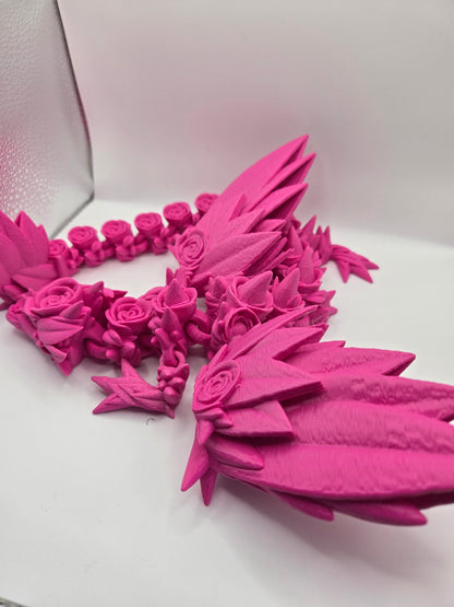 Articulated Rose Dragon With Wings