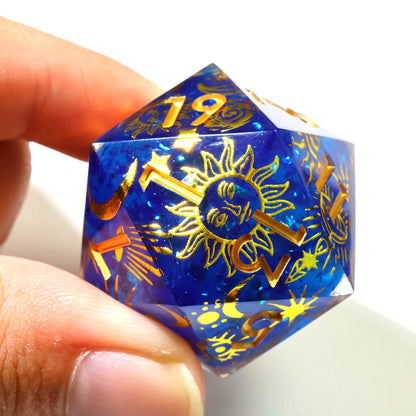 Celestial Body | 33mm D20 | Oversized Art Core Dice | Single Dice