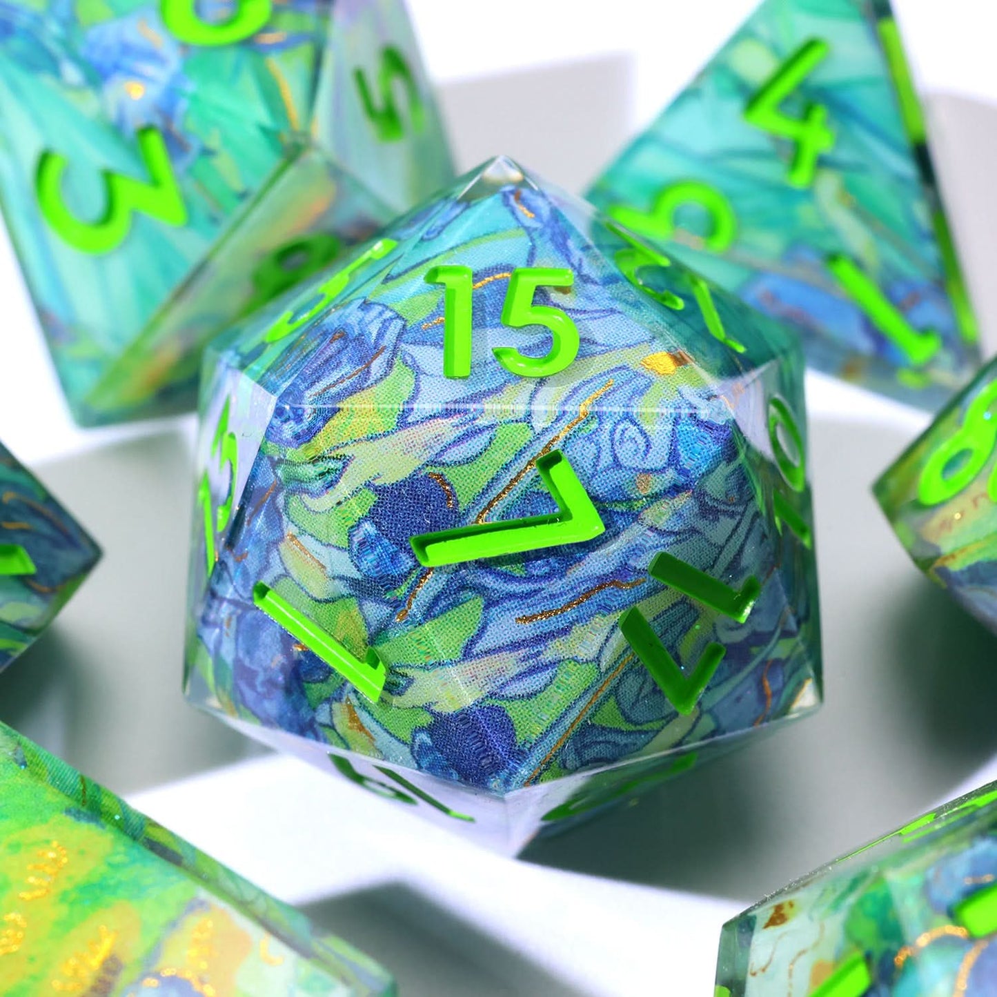 Bluemorn Grove | Art Core Dice | 7 Piece Set