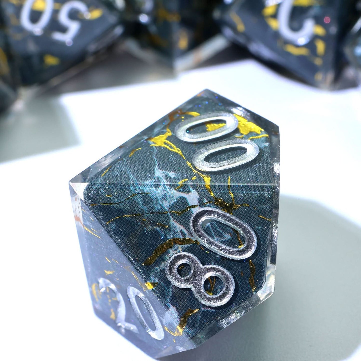 Gilded Void | Art Core Dice | 7 Piece Set