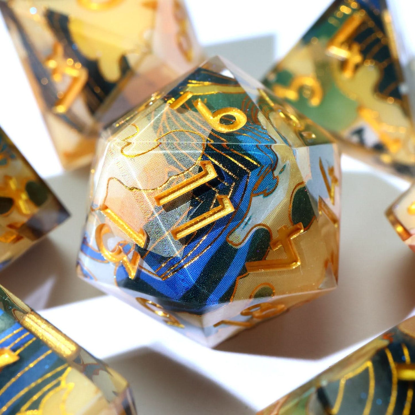 Whispering Glade | Art Core Dice | 7 Piece Set