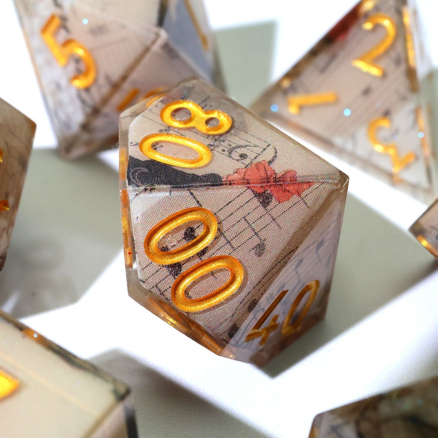 Sonnet of Thorns | Art Core Dice| 7 Piece Set