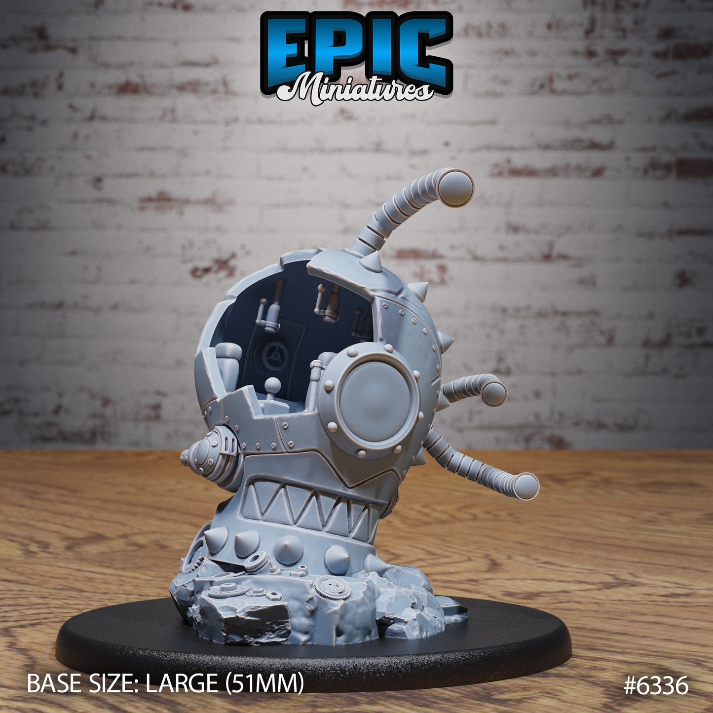 Steam Tyrant - Large DnD Scale - Resin Model - For tabletop gaming Rifts/DnD/Pathfinder/Etc