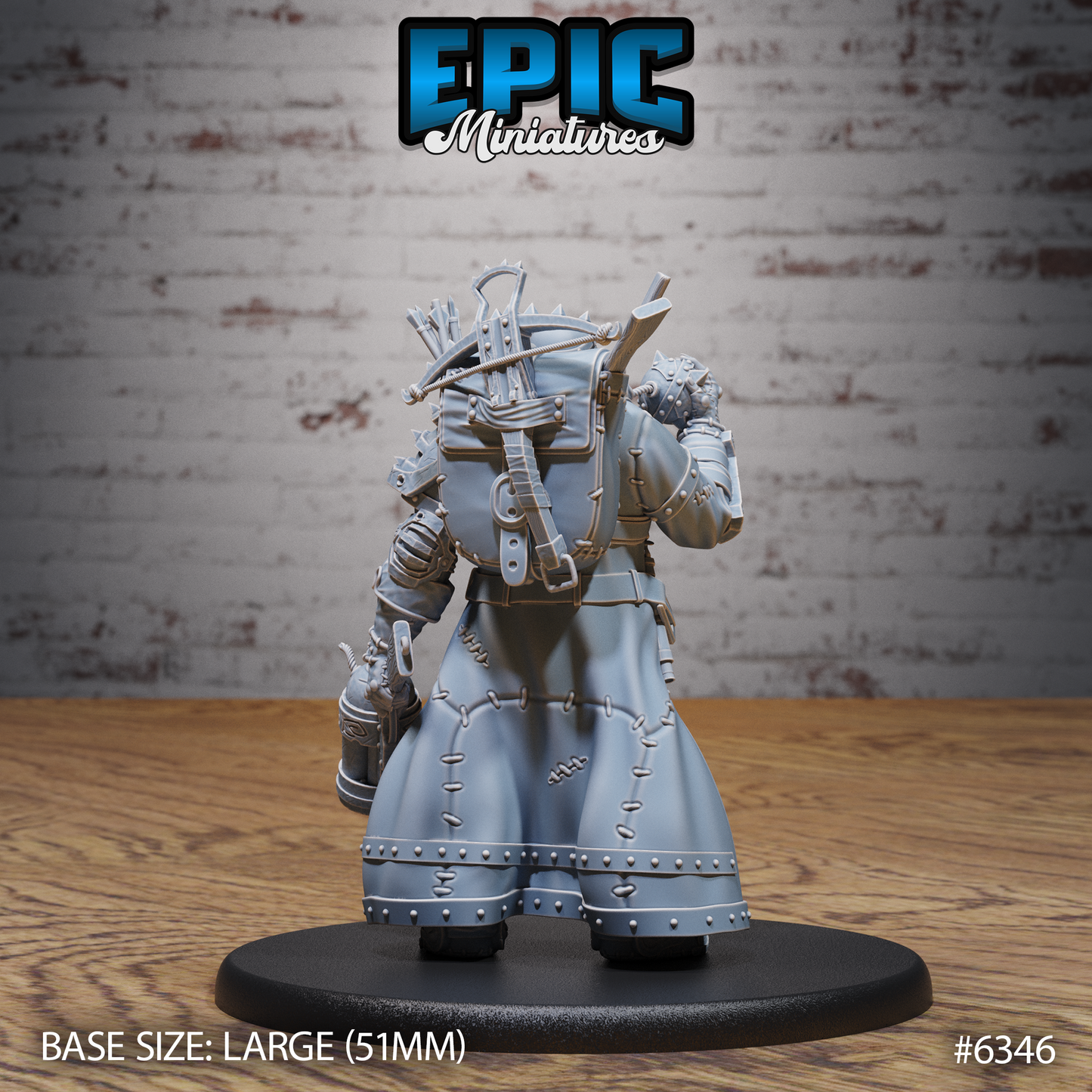 Ogre Gunslinger - Large DnD Scale - Resin Model - For tabletop gaming Rifts/DnD/Pathfinder/Etc