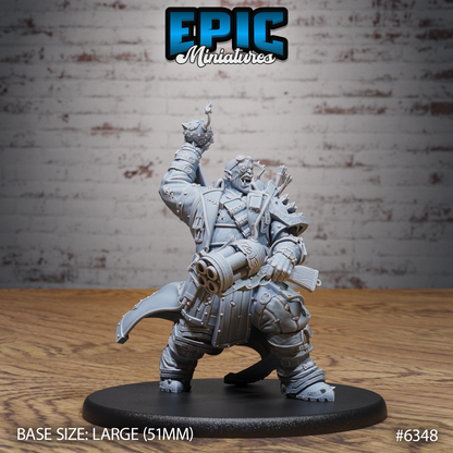 Ogre Gunslinger - Large DnD Scale - Resin Model - For tabletop gaming Rifts/DnD/Pathfinder/Etc