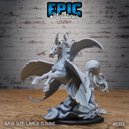 Fairy Pegasus - Large DnD Scale - Resin Model - For tabletop gaming Rifts/DnD/Pathfinder/Etc