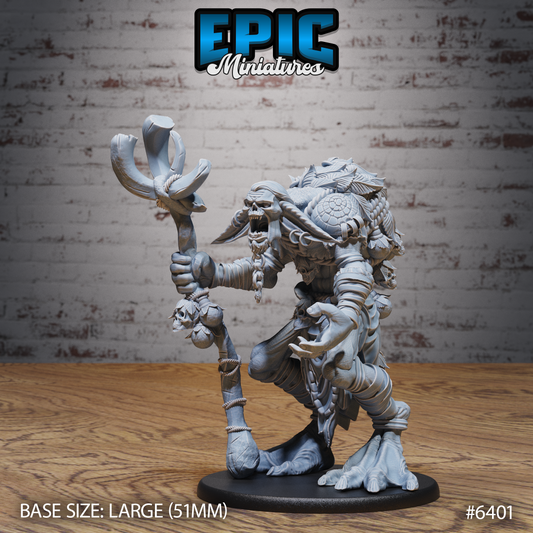 Troll Shaman - Large DnD Scale - Resin Model - For tabletop gaming Rifts/DnD/Pathfinder/Etc