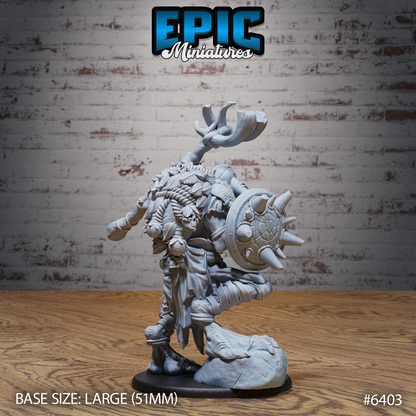 Troll Shaman - Large DnD Scale - Resin Model - For tabletop gaming Rifts/DnD/Pathfinder/Etc