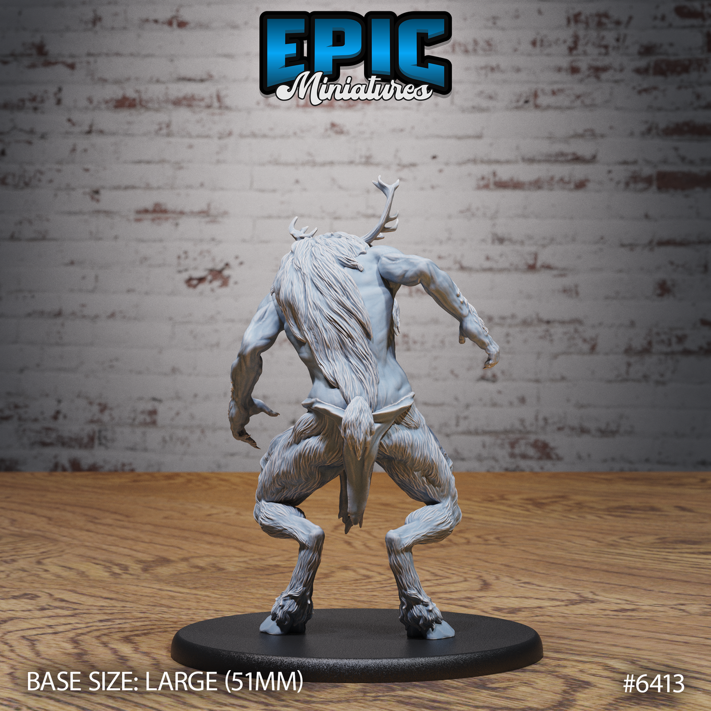 Satyr Half-Giant - Large DnD Scale - Resin Model - For tabletop gaming Rifts/DnD/Pathfinder/Etc