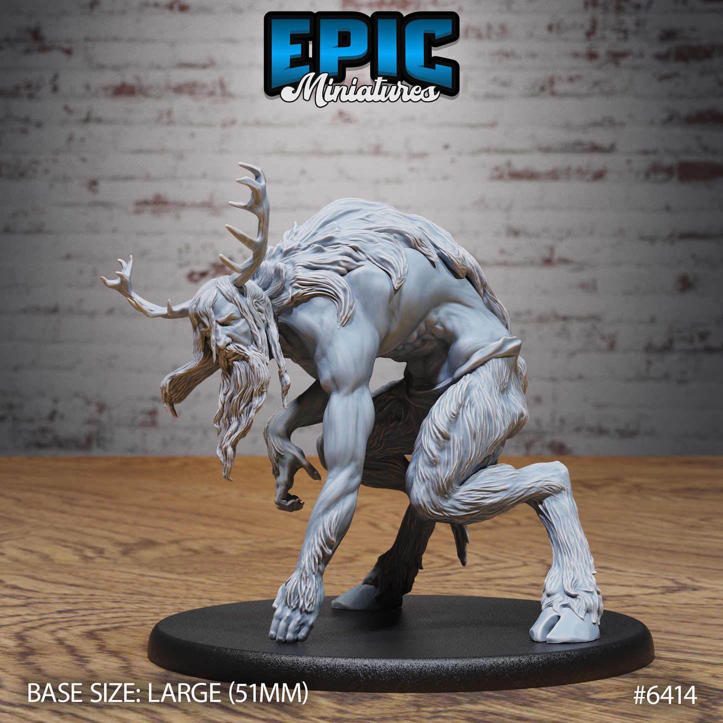 Satyr Half-Giant - Large DnD Scale - Resin Model - For tabletop gaming Rifts/DnD/Pathfinder/Etc