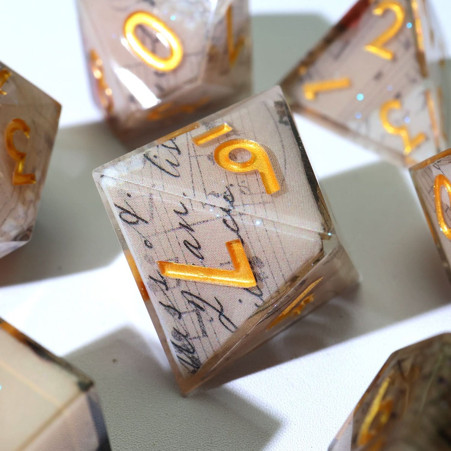 Sonnet of Thorns | Art Core Dice| 7 Piece Set