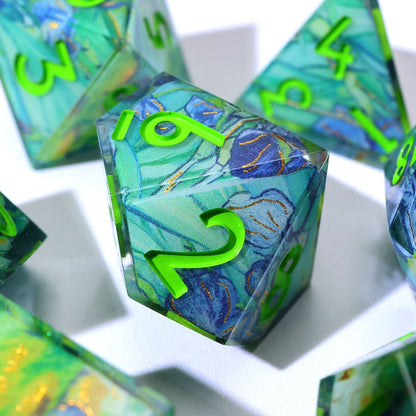 Bluemorn Grove | Art Core Dice | 7 Piece Set