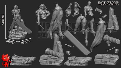 Absolute Wonder Woman | 3D Printed Resin Model | Unpainted or Hand-Painted