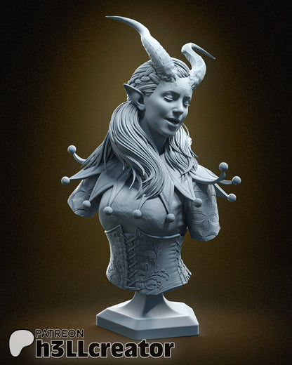 Alfira Bust | Baldur's Gate 3 (fan art) | Resin 3d Printed | High Detail and Quality