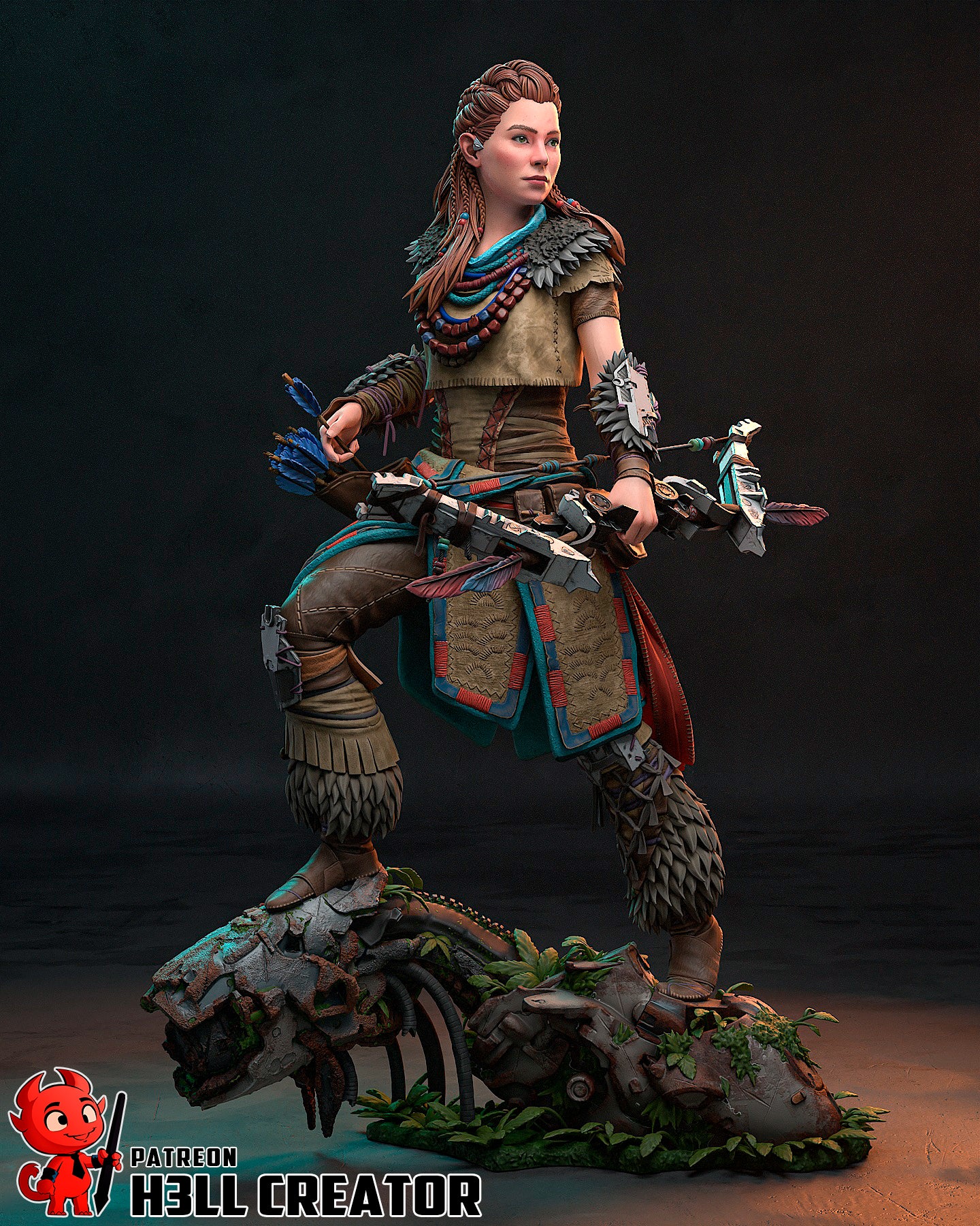 Aloy | 3D Printed Resin Model | Unpainted or Hand-Painted