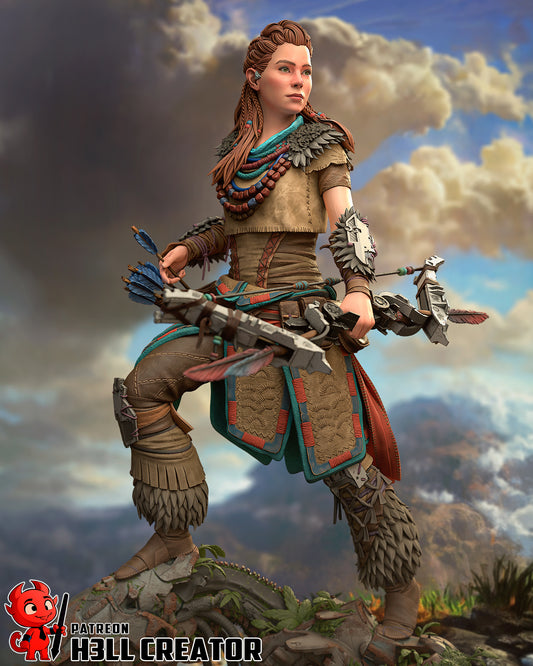 Aloy | 3D Printed Resin Model | Unpainted or Hand-Painted