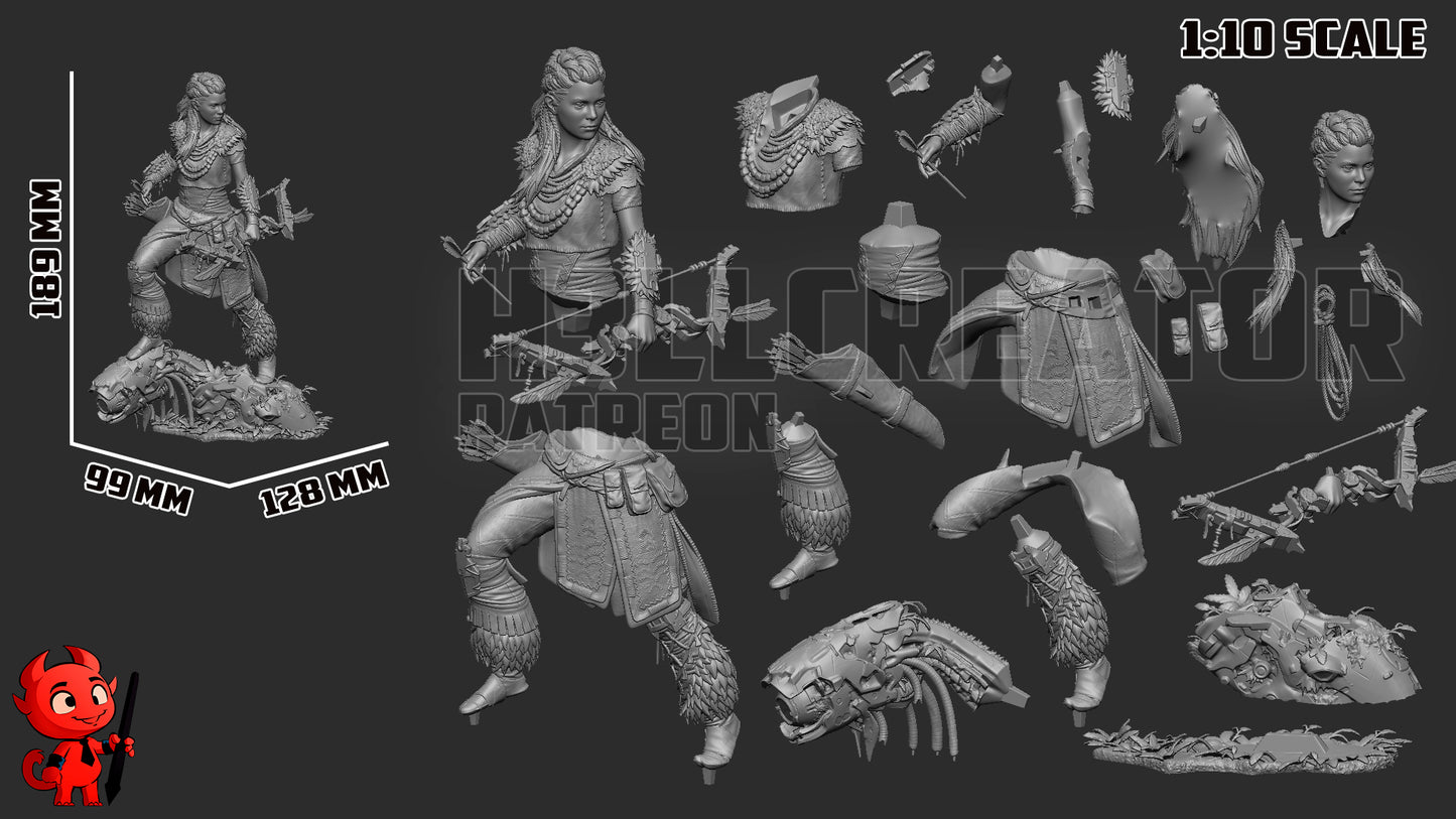 Aloy | 3D Printed Resin Model | Unpainted or Hand-Painted