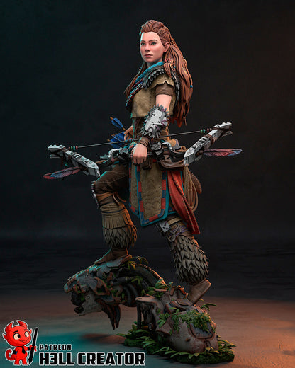 Aloy | 3D Printed Resin Model | Unpainted or Hand-Painted