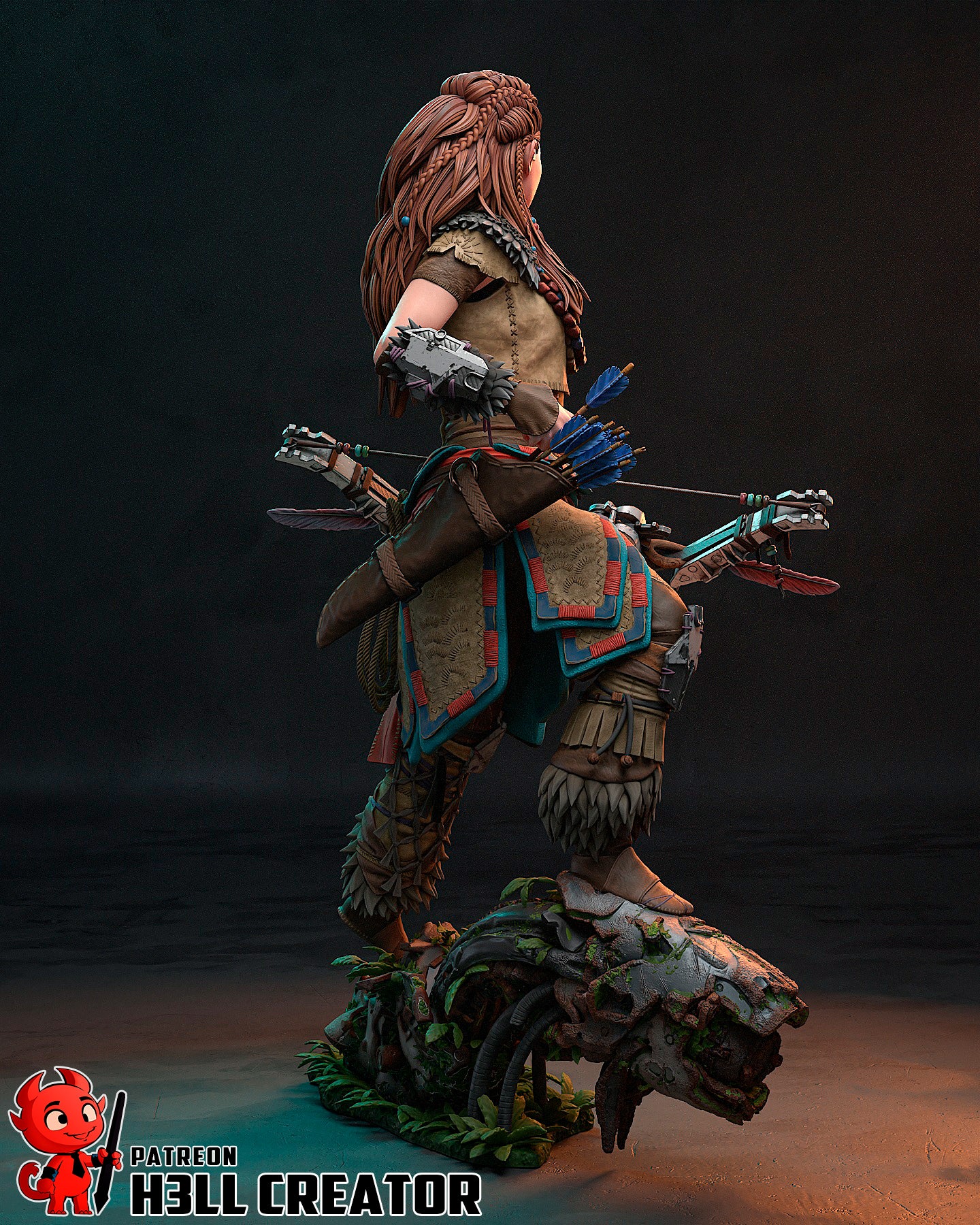 Aloy | 3D Printed Resin Model | Unpainted or Hand-Painted