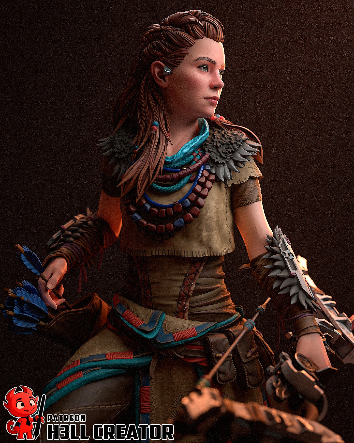 Aloy | 3D Printed Resin Model | Unpainted or Hand-Painted