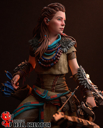 Aloy | 3D Printed Resin Model | Unpainted or Hand-Painted