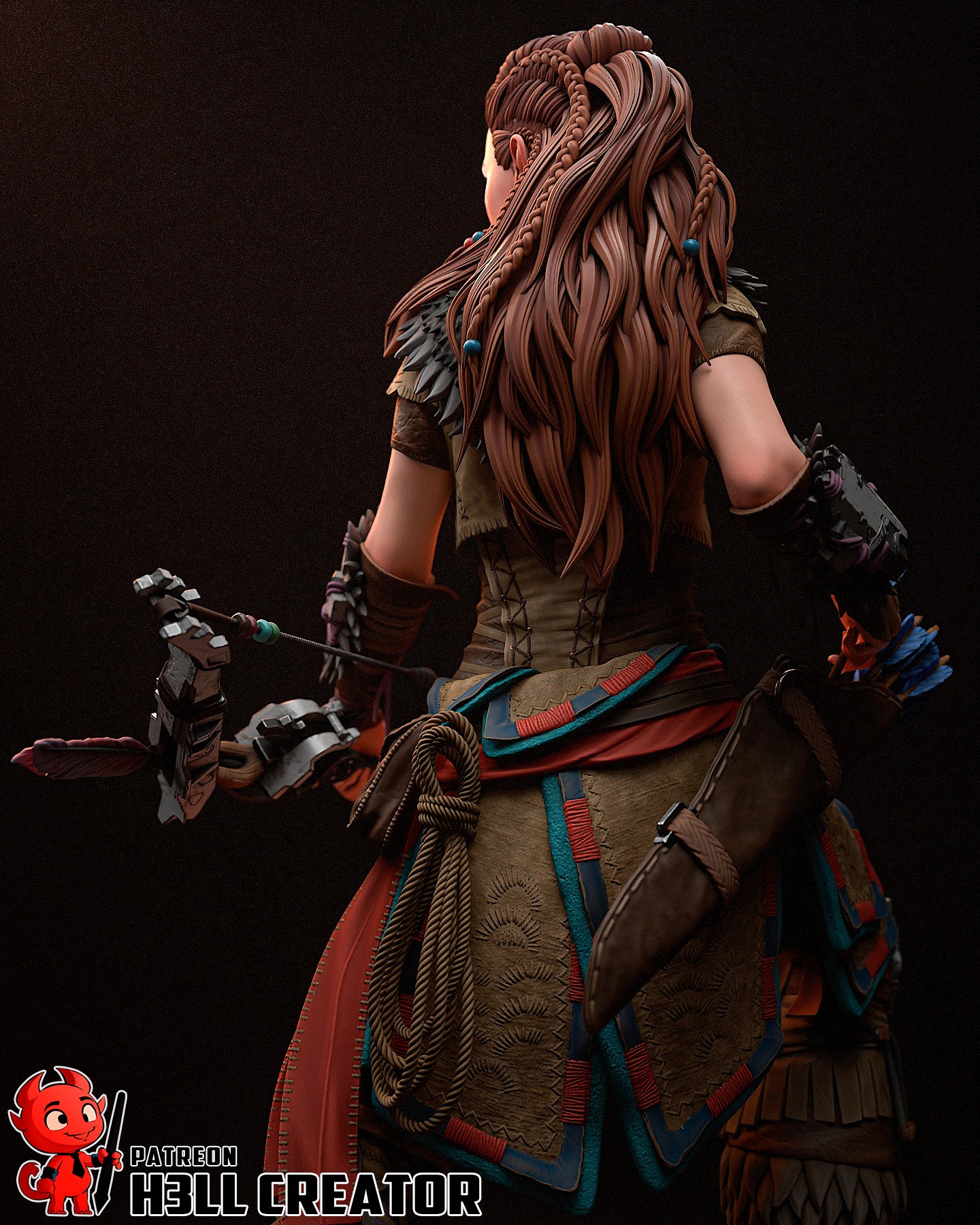 Aloy | 3D Printed Resin Model | Unpainted or Hand-Painted