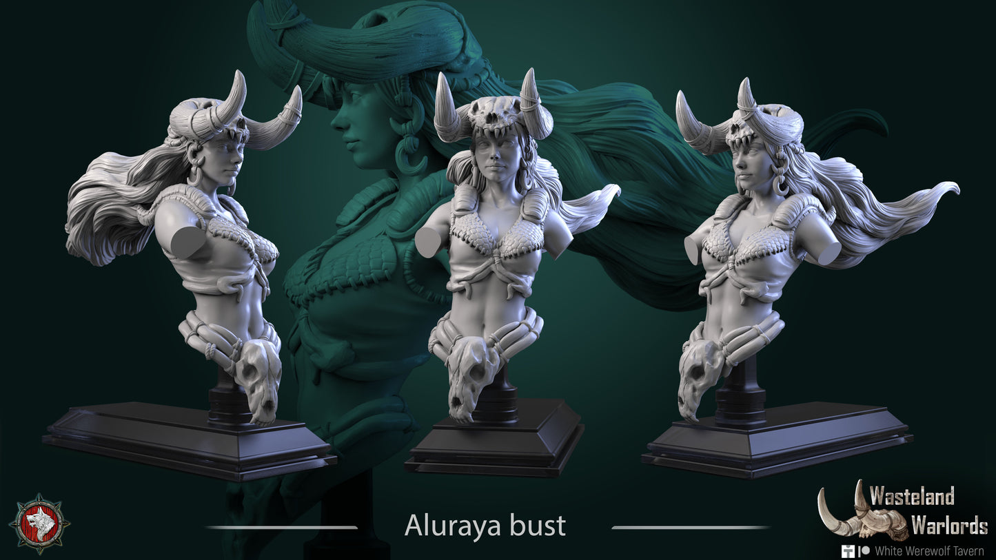 Aluraya Bust - Resin Bust based of Fantasy tabletop gaming / DnD/Pathfinder/Etc