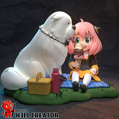 Anya | 3D Printed Resin Model | Unpainted or Hand-Painted