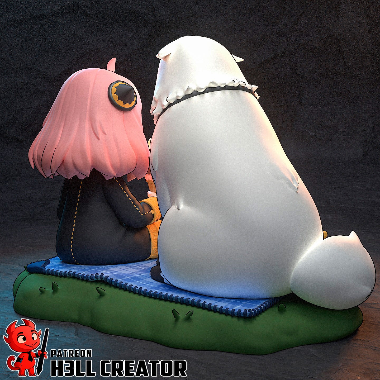 Anya | 3D Printed Resin Model | Unpainted or Hand-Painted
